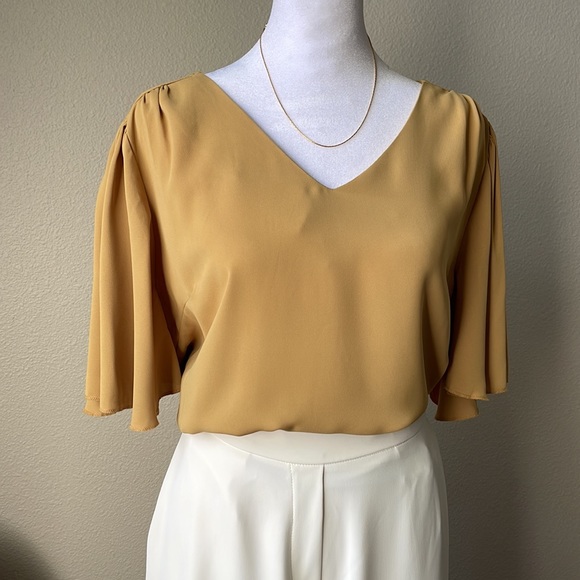 Mustard Office Approved Blouse - Picture 9 of 12